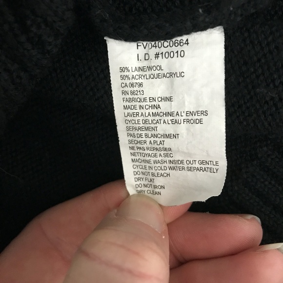 Tristan Black Knit Long Sleeves Sweater - Picture 8 of 8